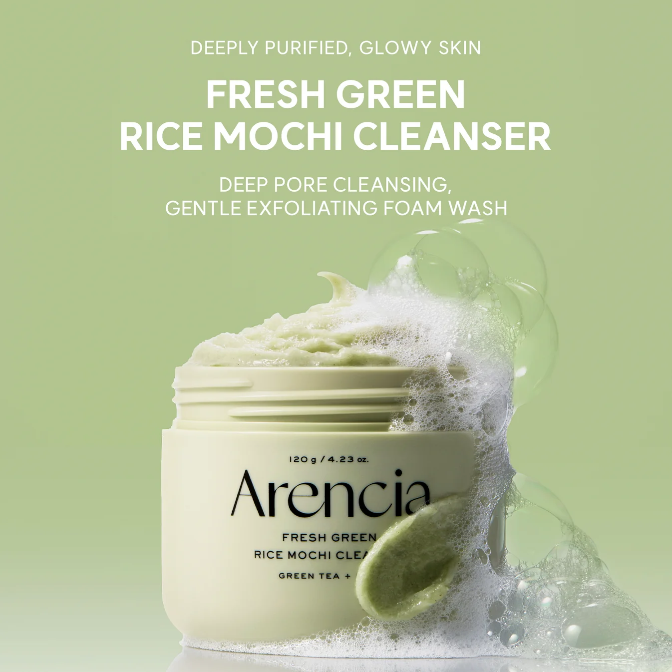 Arencia Fresh Green Rice Mochi Cleanser (120g)