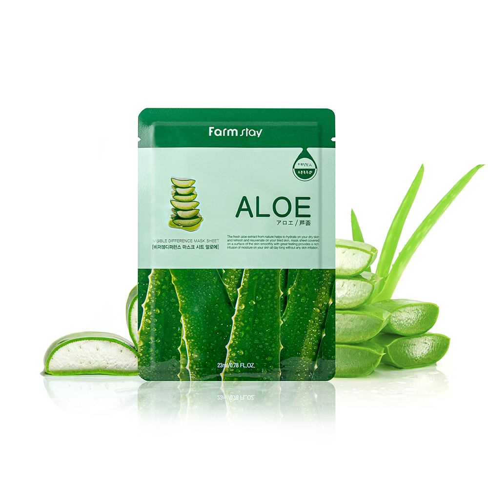 FARMSTAY VISIBLE DIFFERENCE MASK SHEET ALOE