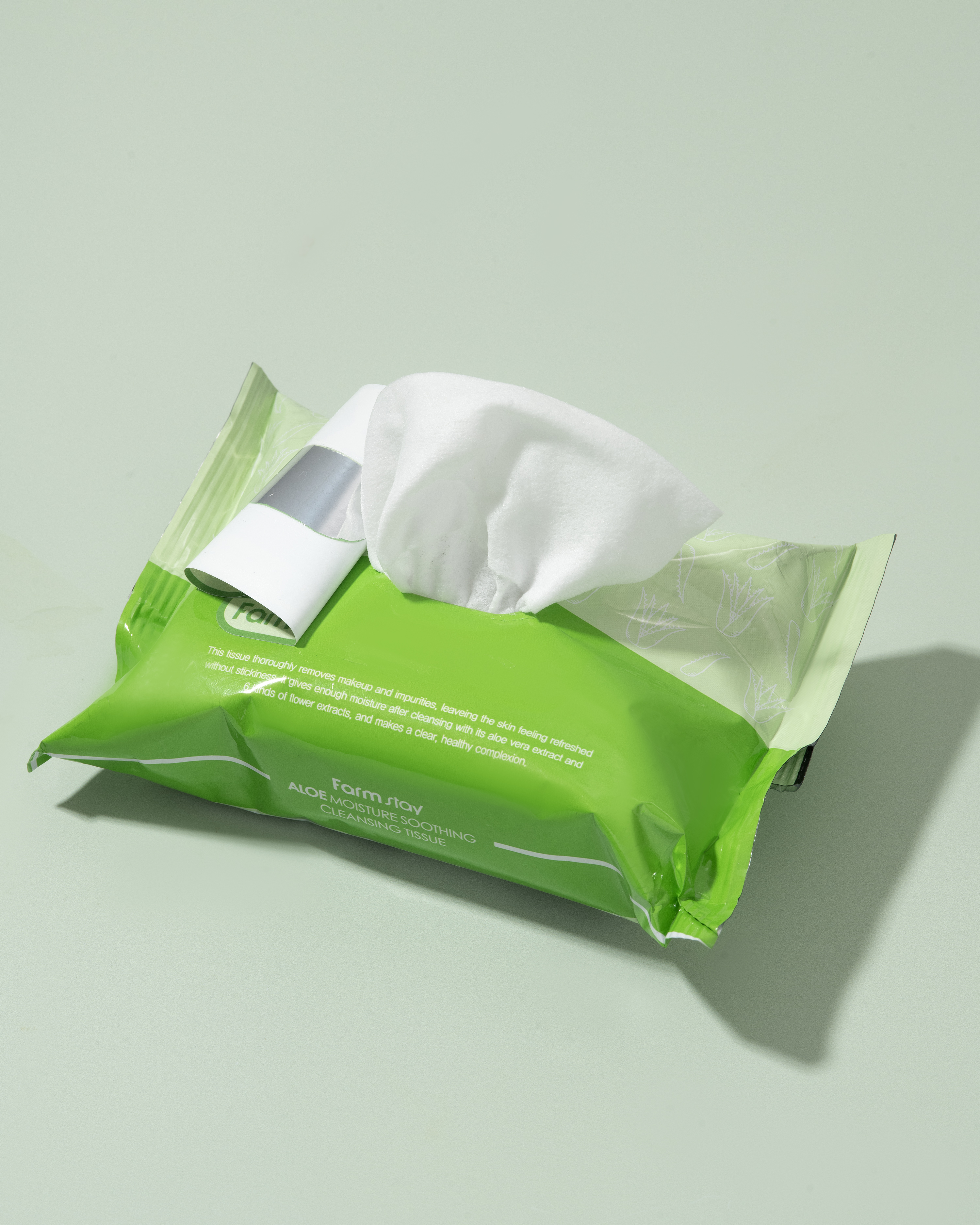 FARMSTAY ALOE MOISTURE SOOTHING CLEANSING TISSUE alternate view
