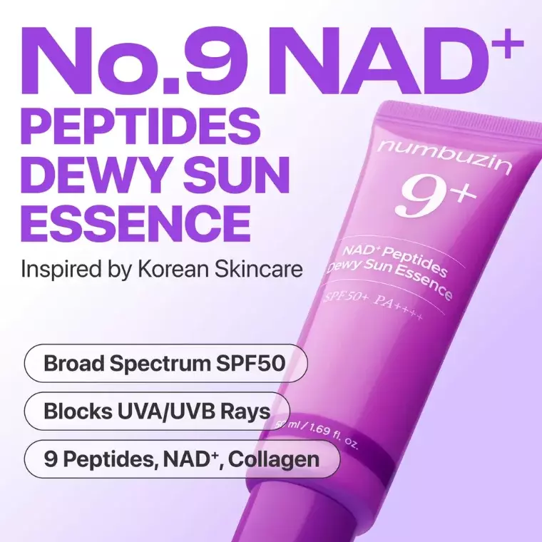 numbuzin No. 9 NAD+ Peptide Dewy Sun Essence SPF 50+ PA++++ – 50 ml alternate view
