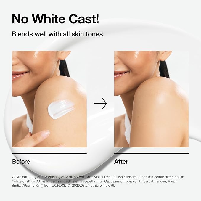 ANUA Sunscreen Zero-Cast with Ultimate Moisturization SPF 50+ PA++++ – 50ml view 5