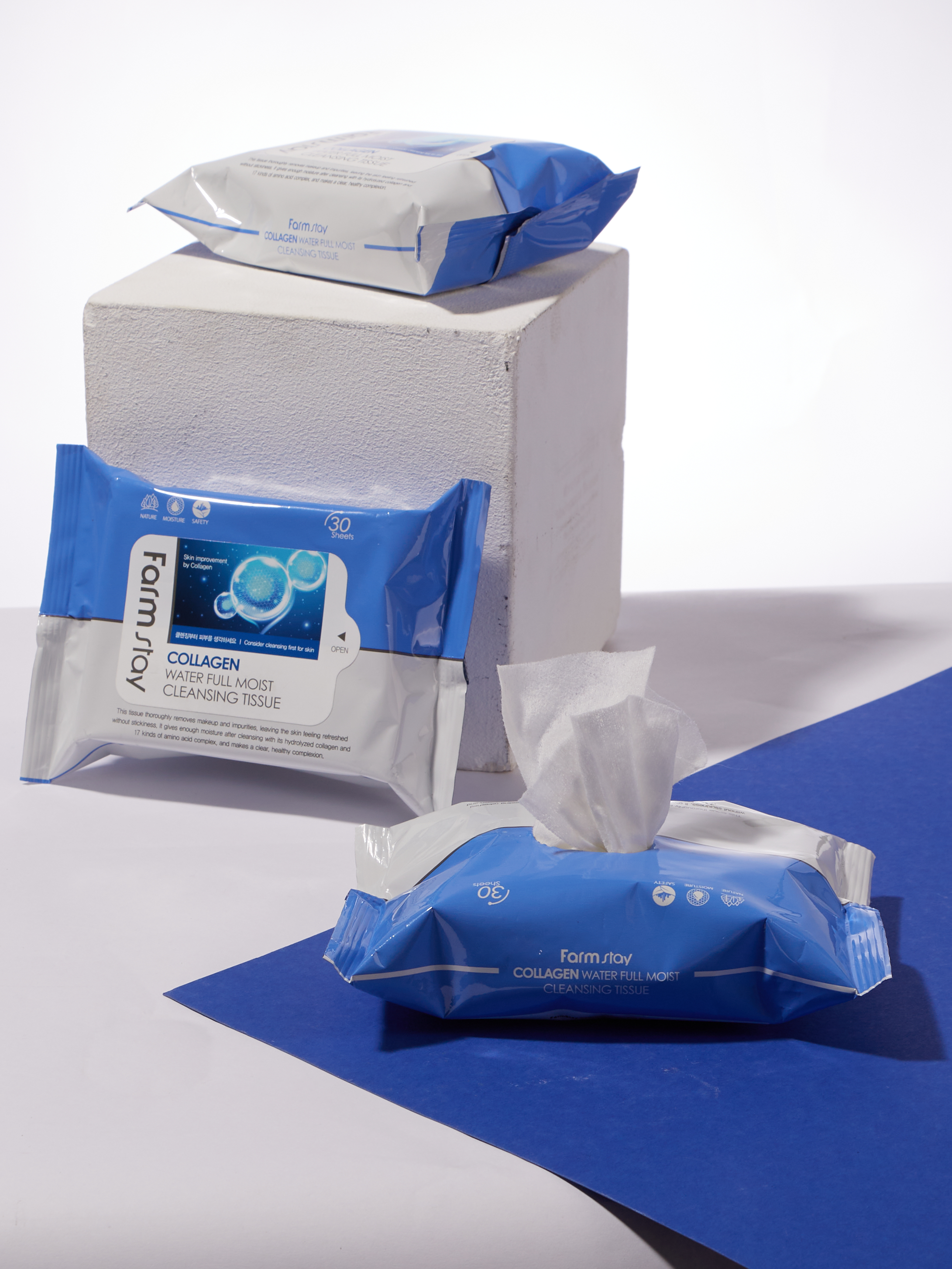FARMSTAY COLLAGEN WATER FULL MOIST CLEANSING TISSUE alternate view