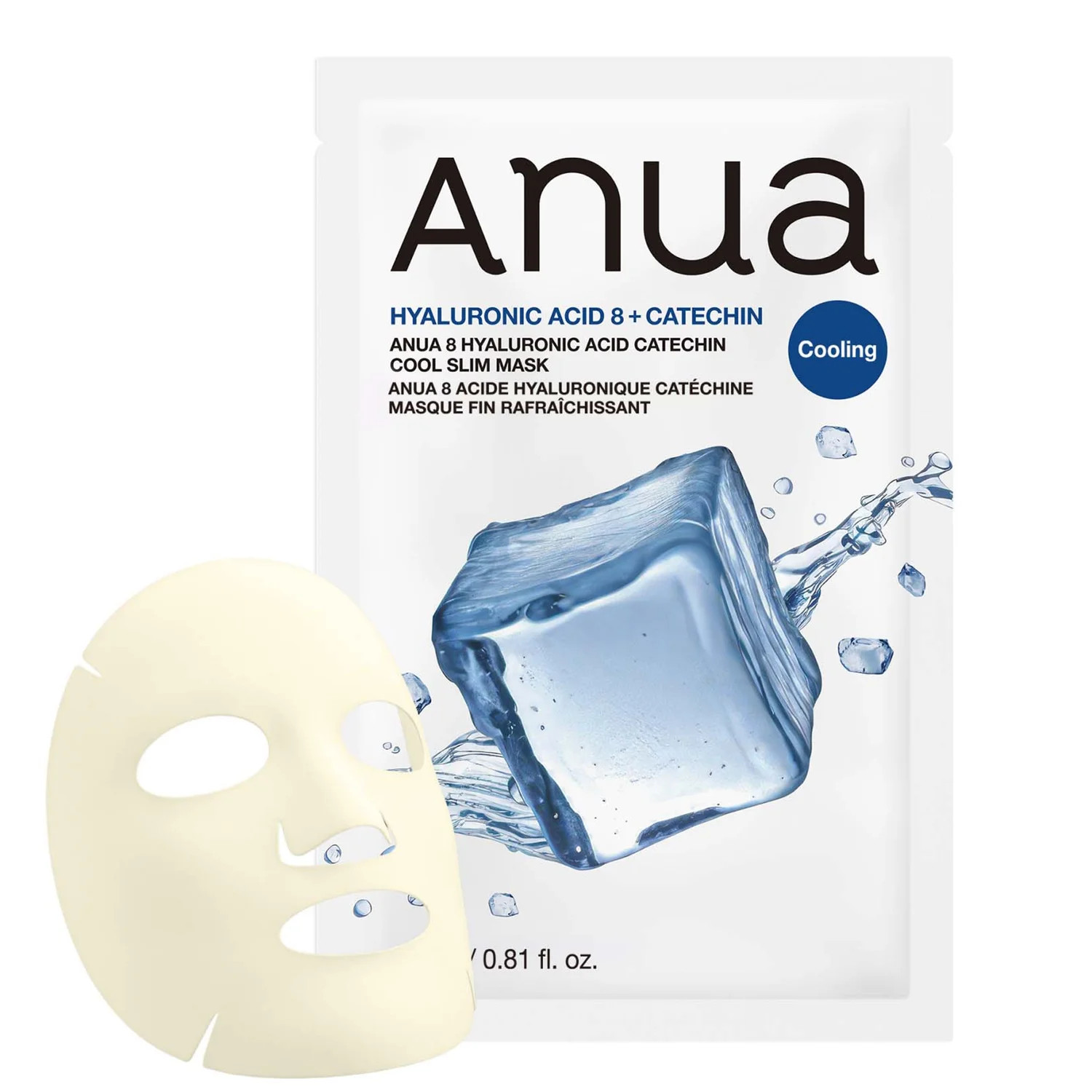 ANUA HYALURONIC ACID 8 CATECHIN COOL SLIM MASK 10 sheets alternate view