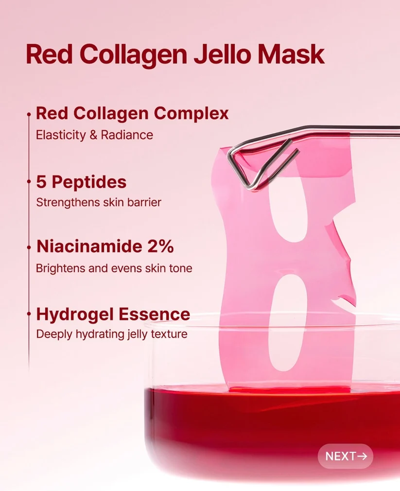 red collagen jello mask (1 Sheet) view 3
