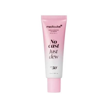 MEDICUBE NO CAST JUST DEW PDRN HYDRATING UV SERUM SPF 50+ 50ML