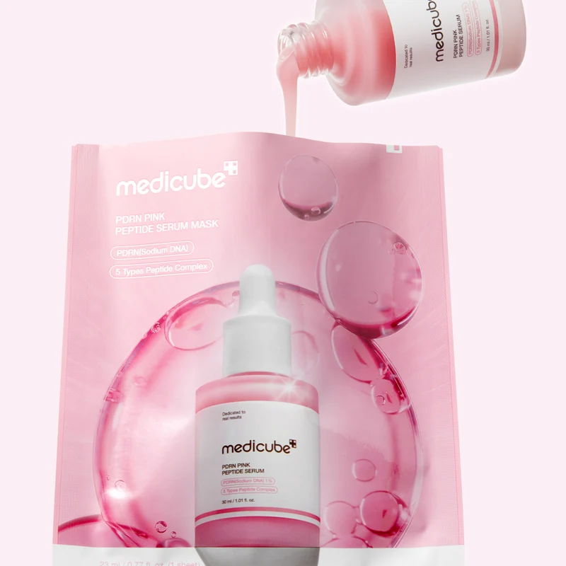 MEDICUBE PDRN PINK PEPTIDE SERUM MASK 6EA