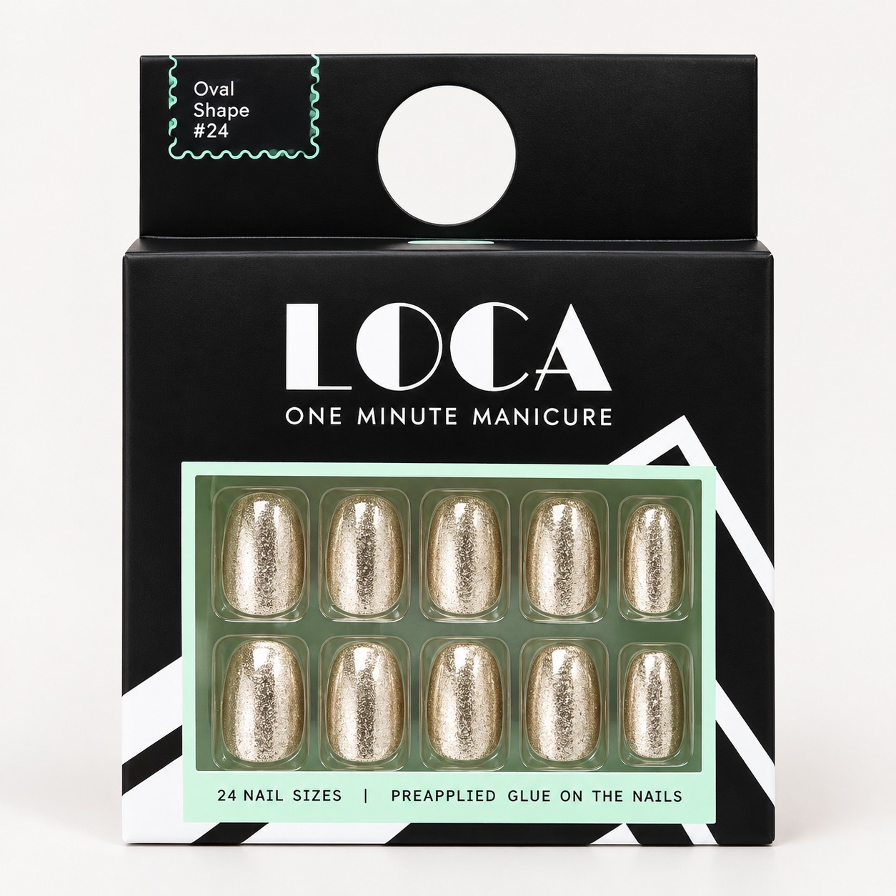 Artificial Nails   Oval  Shape  By Loca - 24