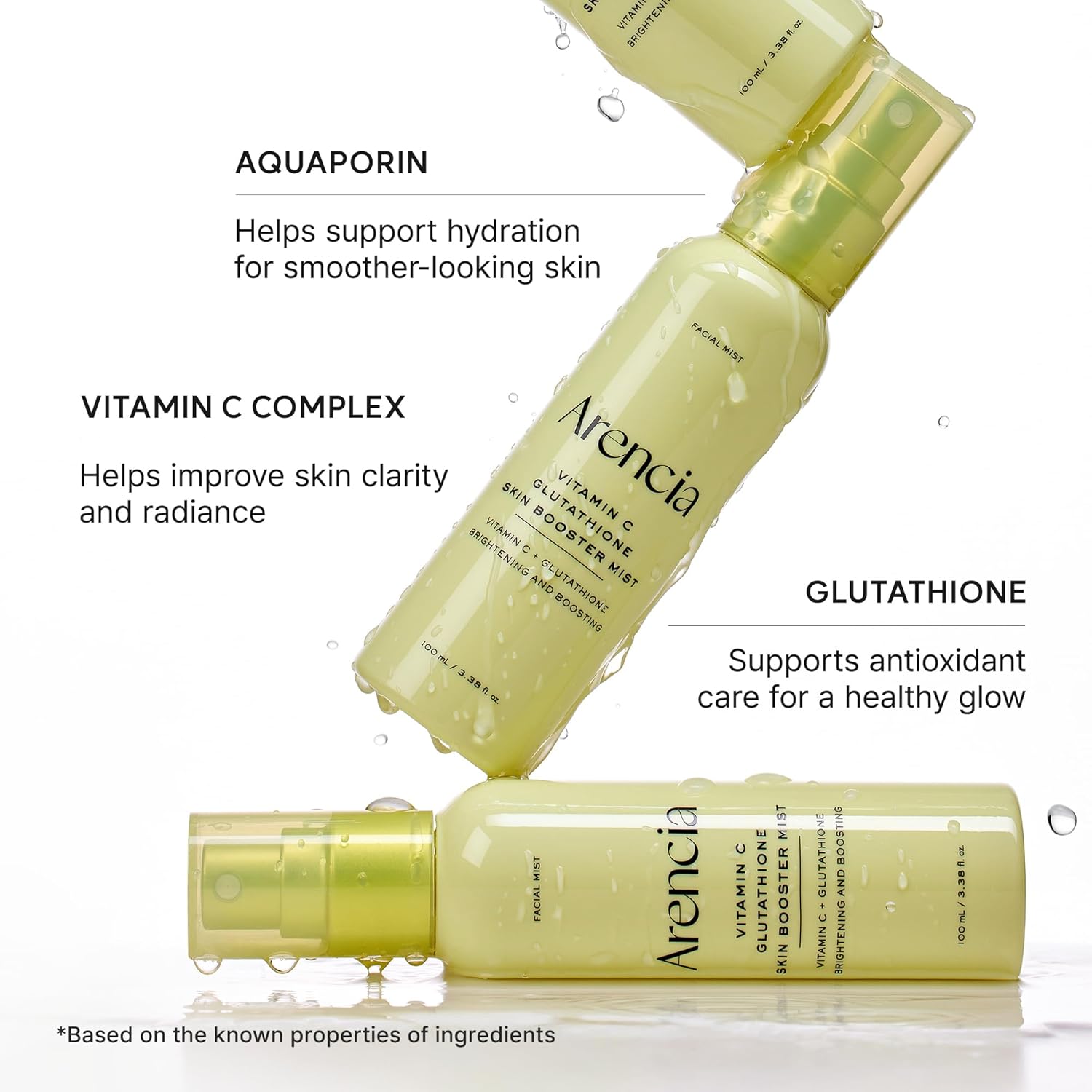 ARENCIA VITAMIN C GLUTAHIONE SKIN BOOSTER MIST 100ML view 4