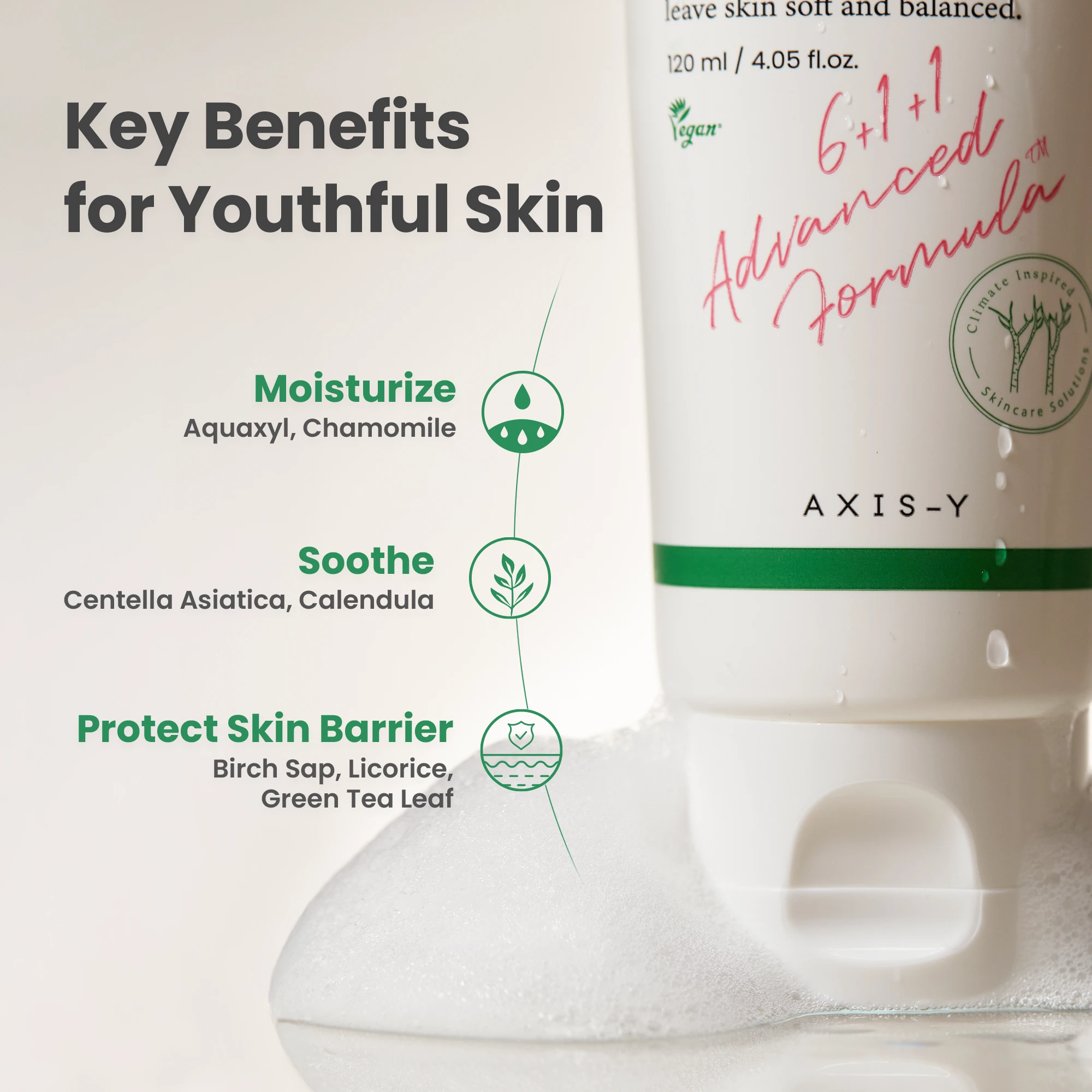 AXIS-Y Sunday Morning Refreshing Cleansing Foam - 120ml view 3