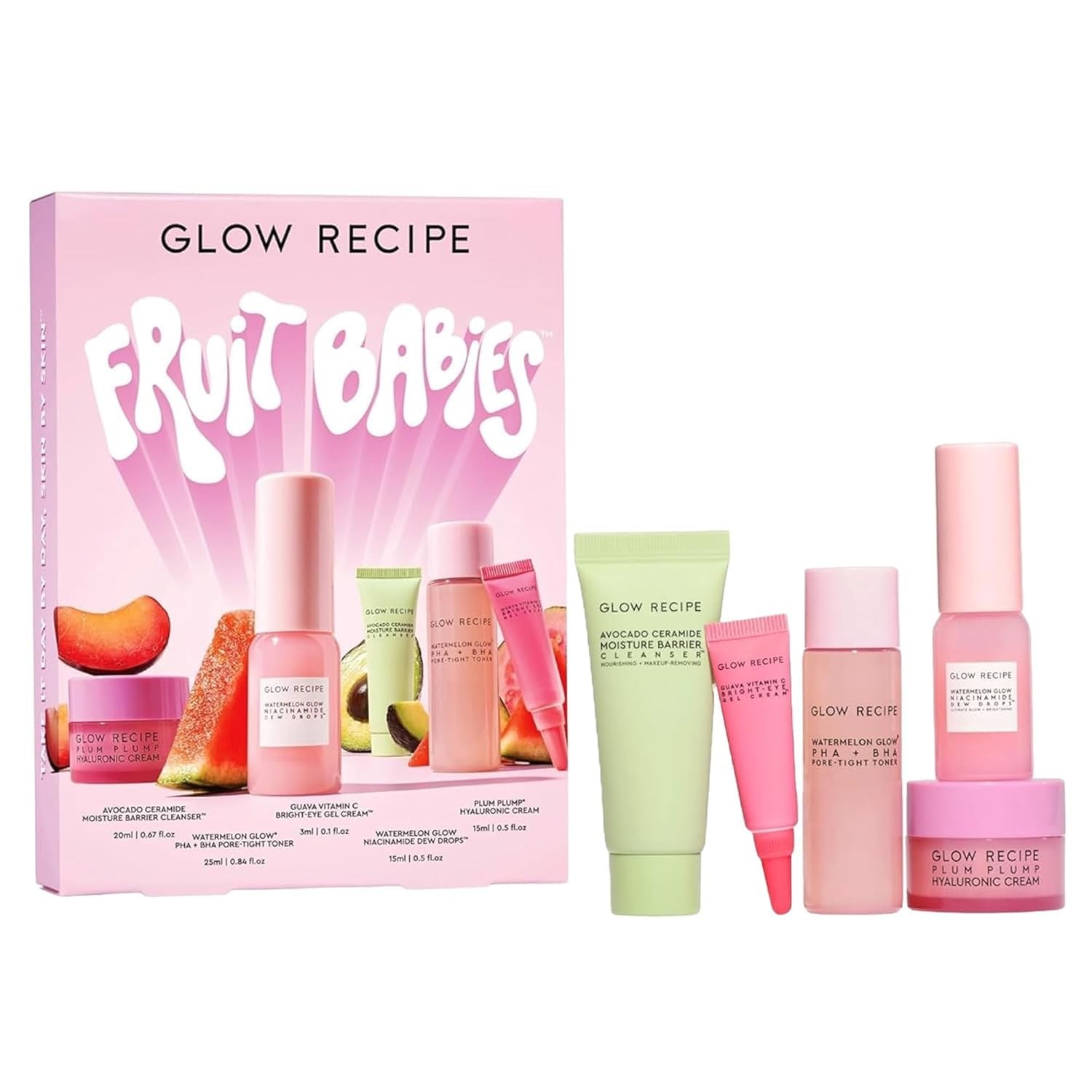 GLOW RECIPE FRUIT BABIES GLOW&SOOTHE KIT 6 IN 1