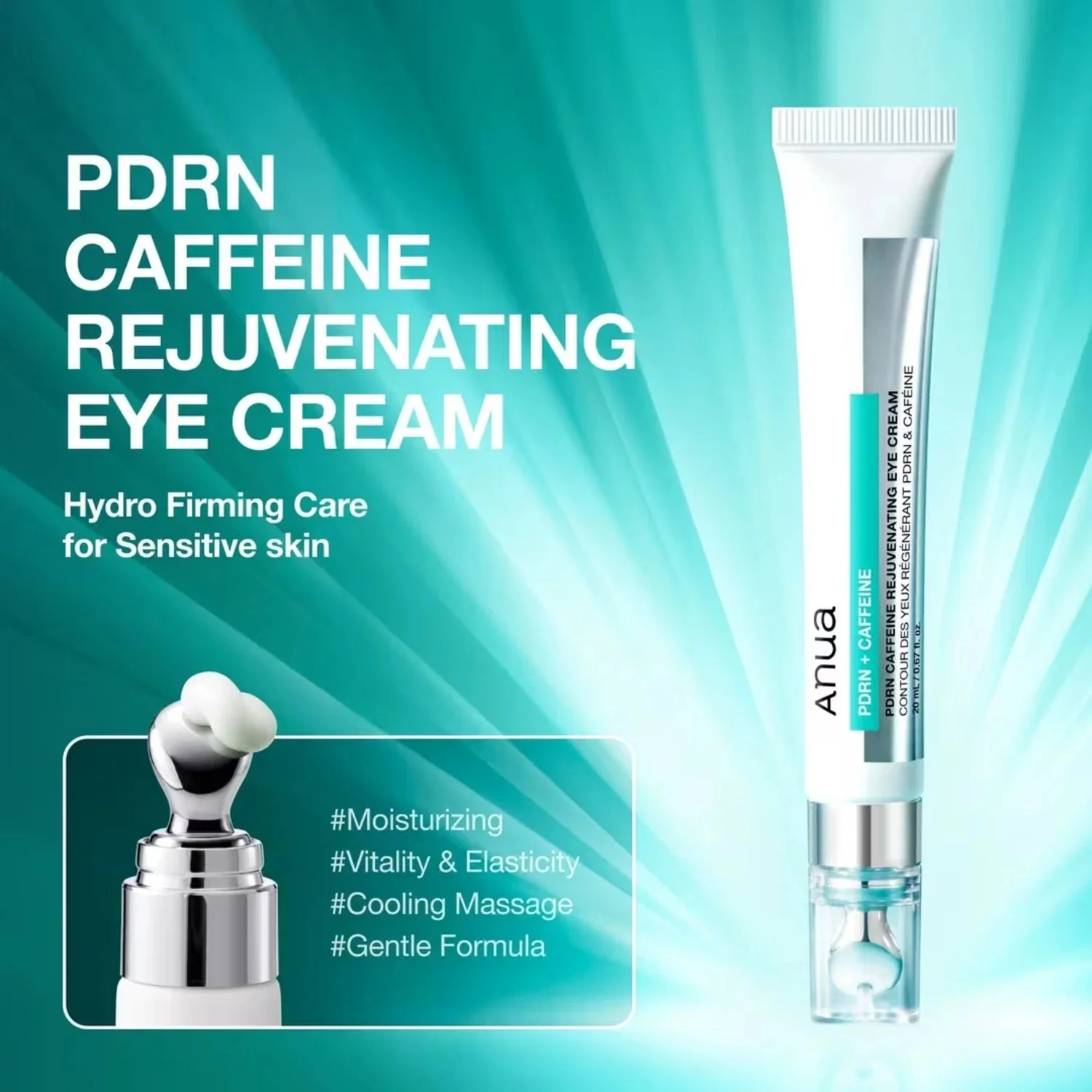 Anua PDRN Caffeine Rejuvenating Eye Cream (20ml)