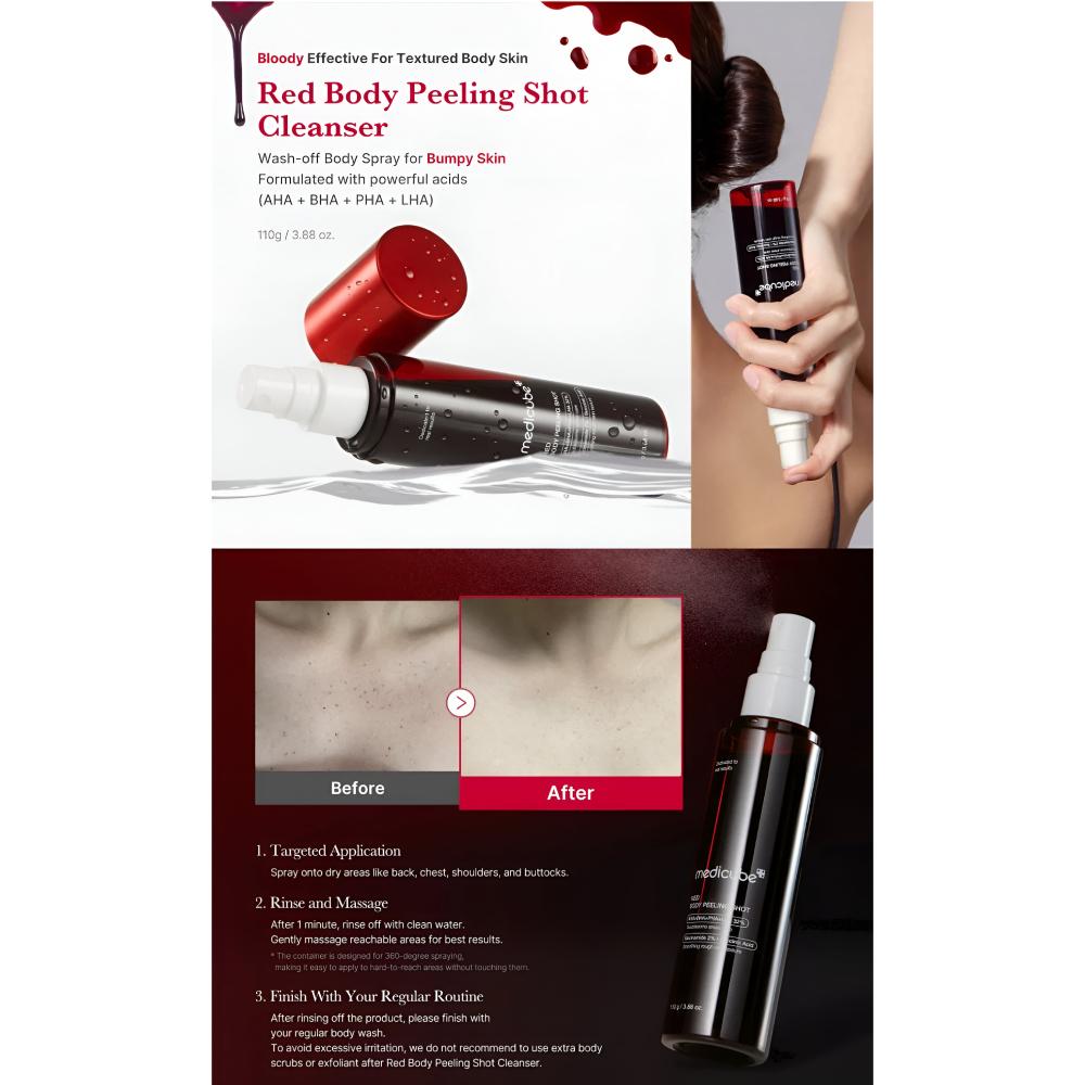 Medicube Red Acne Body Peeling Shot - 110g view 5