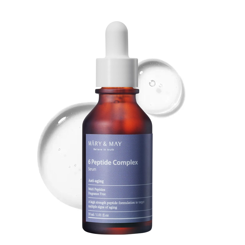 Mary & May 6 Peptide Complex Serum for Skin Renewal & Anti-Wrinkle – 30 ml