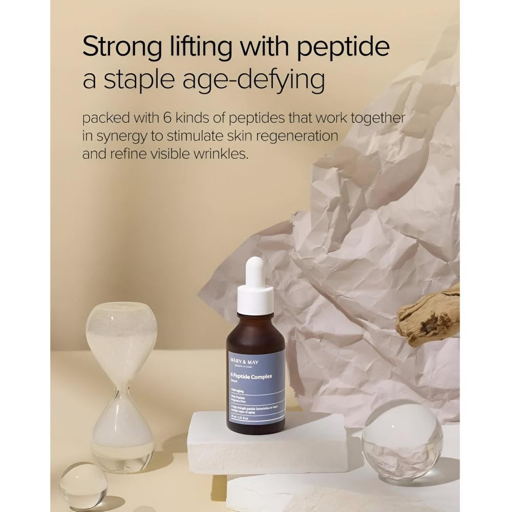 Mary & May 6 Peptide Complex Serum for Skin Renewal & Anti-Wrinkle – 30 ml view 3