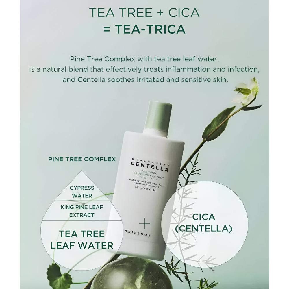Skin1004 Madagascar Centella Tea-Trica Soothing Sun Milk SPF50+ - 50ml view 4