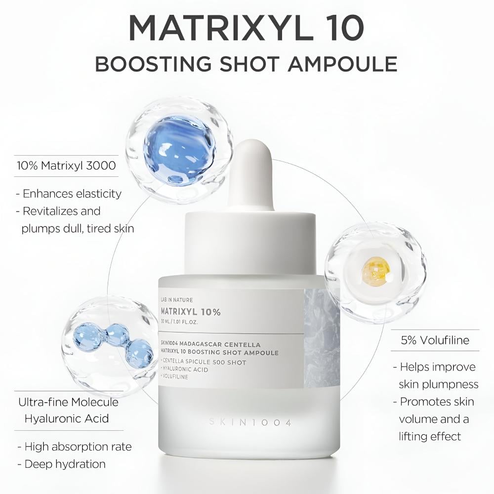Skin1004 Madagascar Centella Matrixyl 10 Boosting Shot Ampoule - 30ml view 3