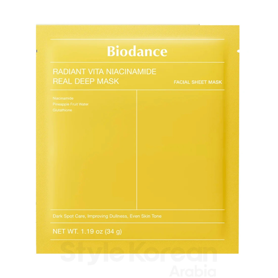 Biodance Radiant Vita Niacinamide Real Deep Mask   (1SHEET)