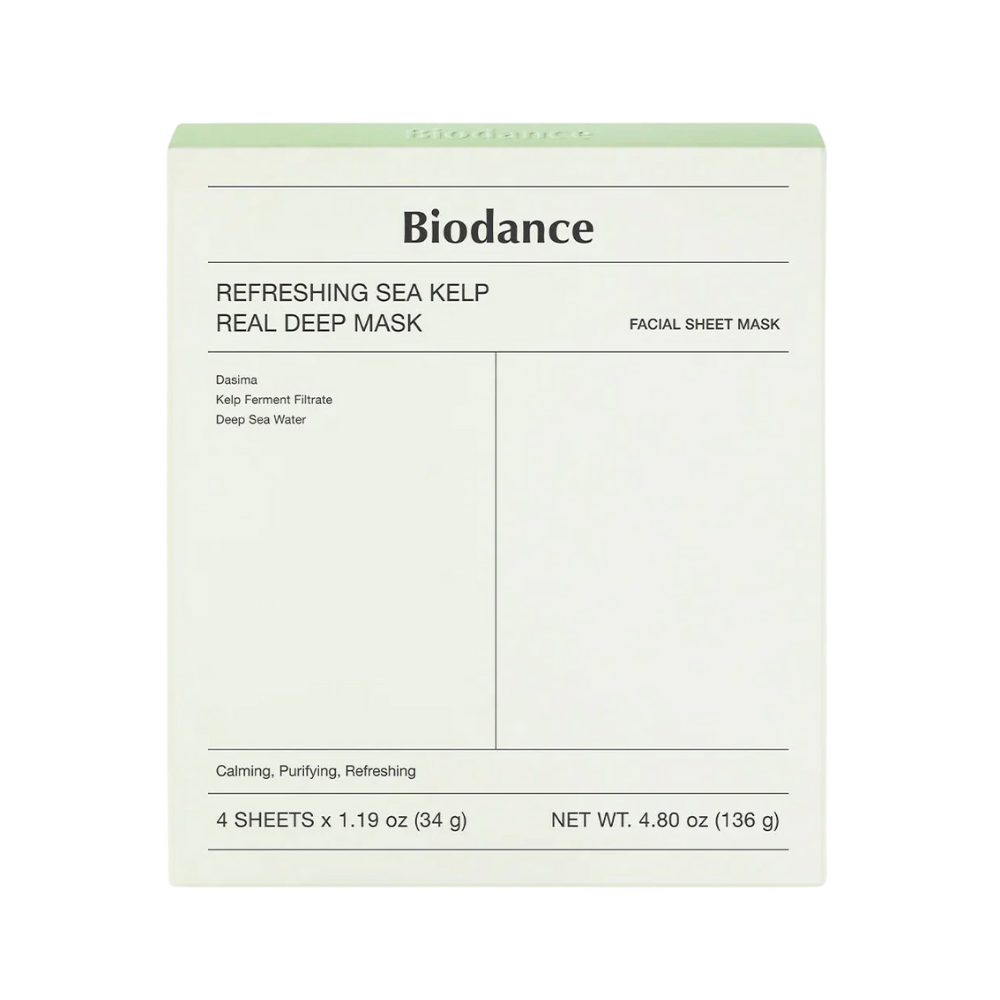 Biodance Refreshing Sea Kelp Real Deep Mask  (4SHEETS)