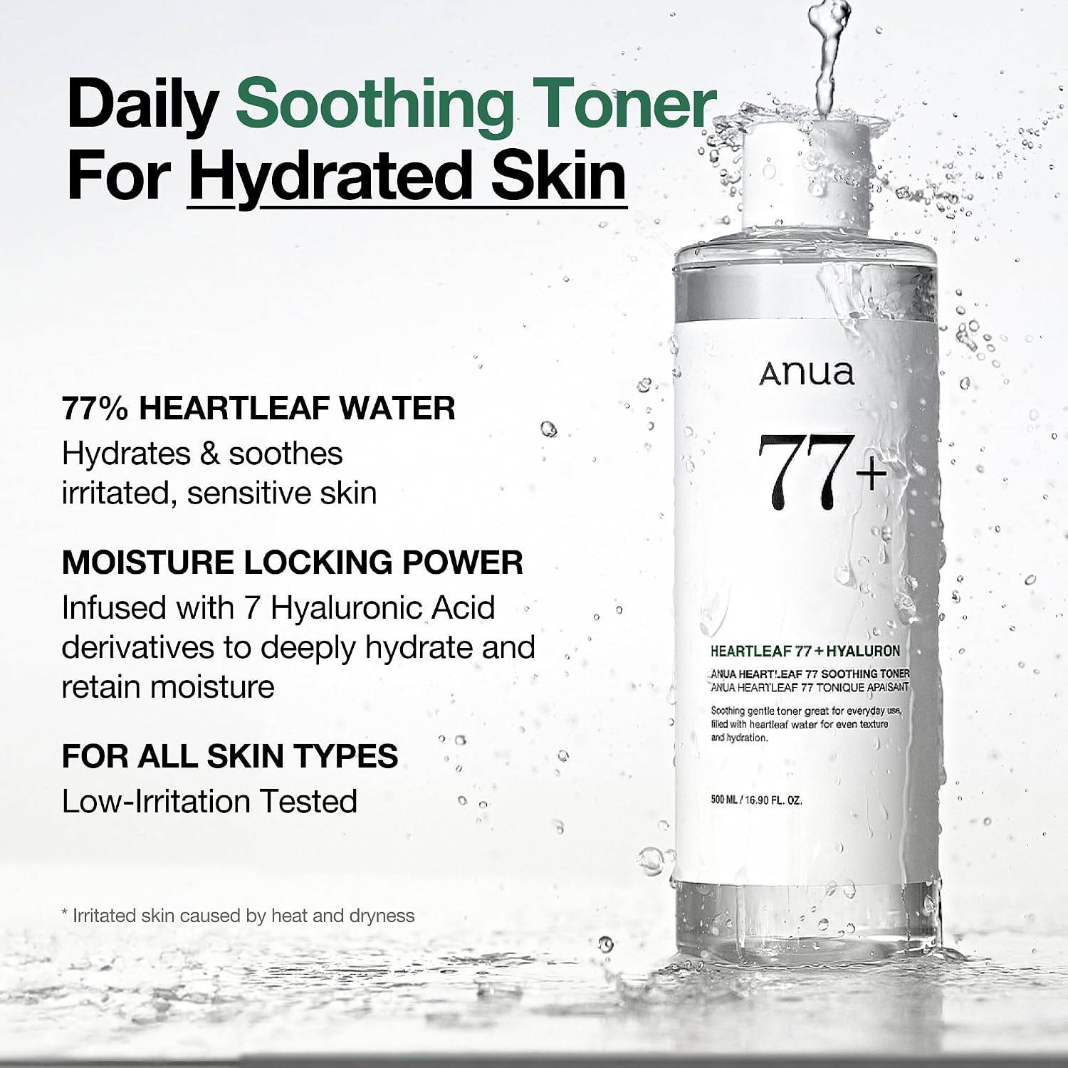 Anua Heartleaf 77+ Soothing Toner - 250ml view 3