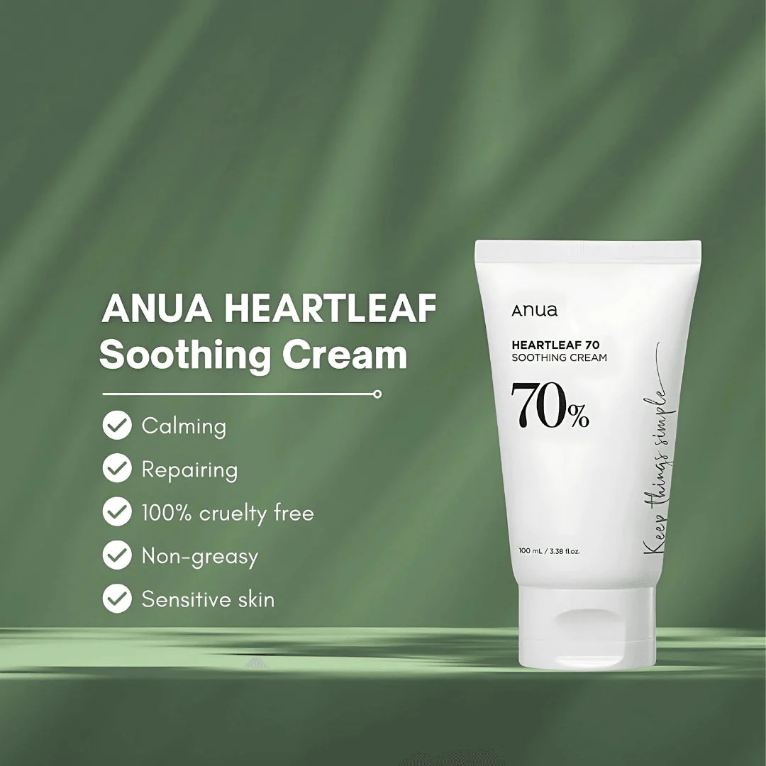 Anua Heartleaf 70% Soothing Cream - 100ml alternate view
