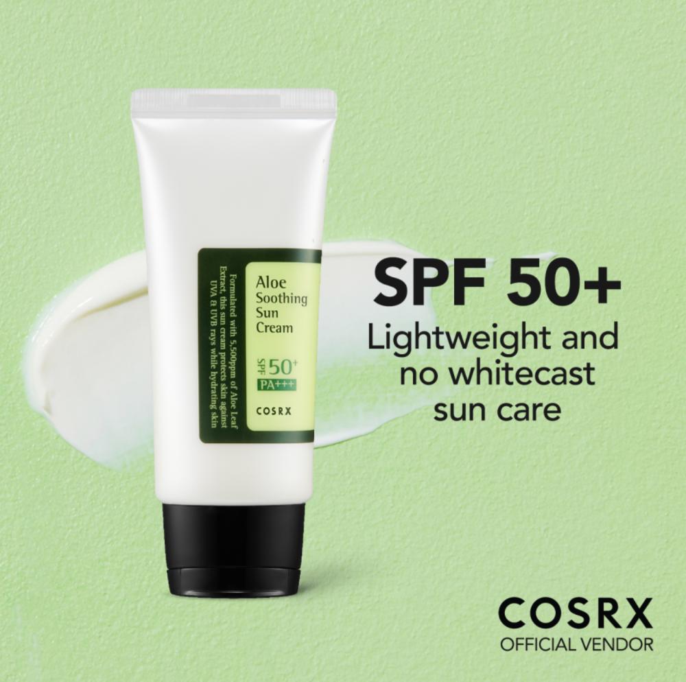 COSRX ALOE SUN CREAM SPF50 50ML