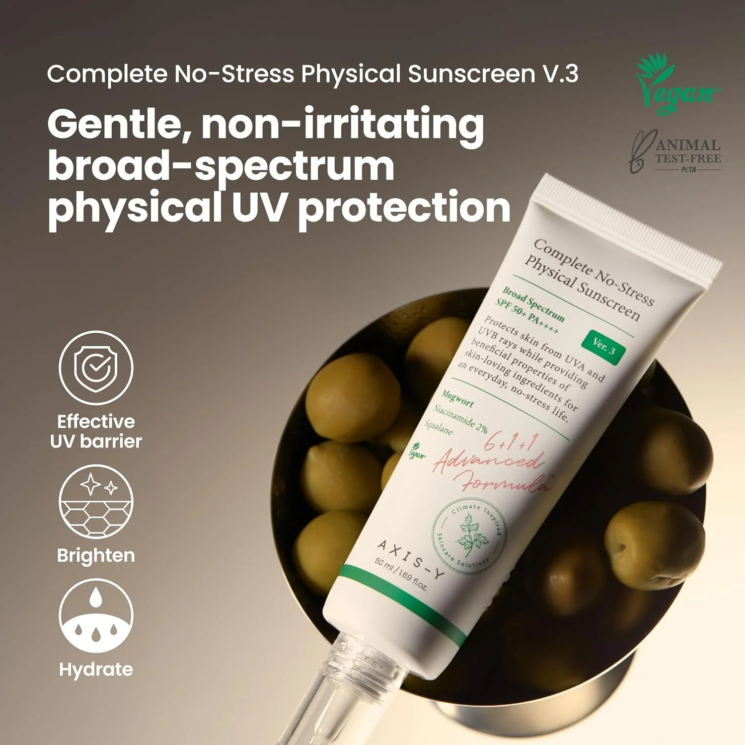 AXIS-Y Complete No-Stress Physical Sunscreen - 50 ml