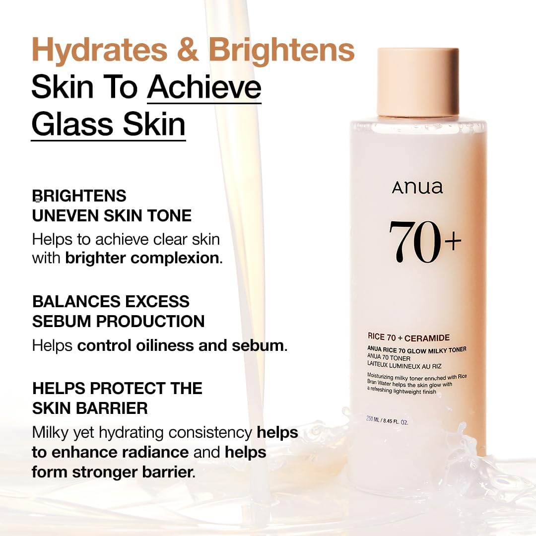 Anua Rice Milk Toner with Ceramides for Brightening and Even Skin Toner - 250 ml alternate view