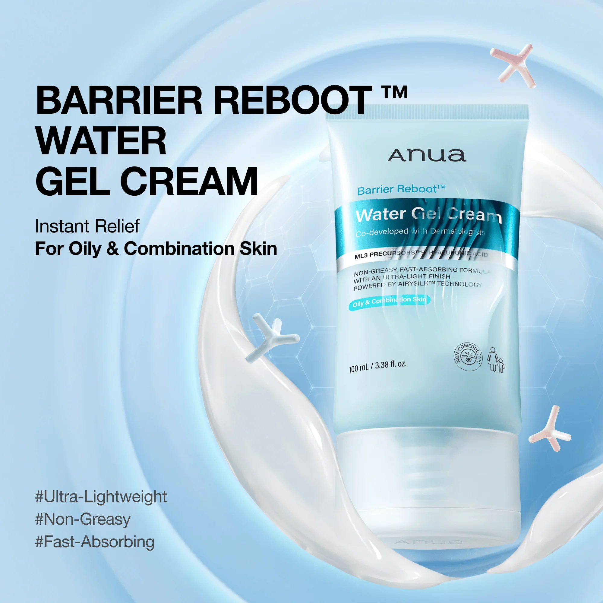 Anua Barrier Reboot Water Gel Cream 100ml alternate view