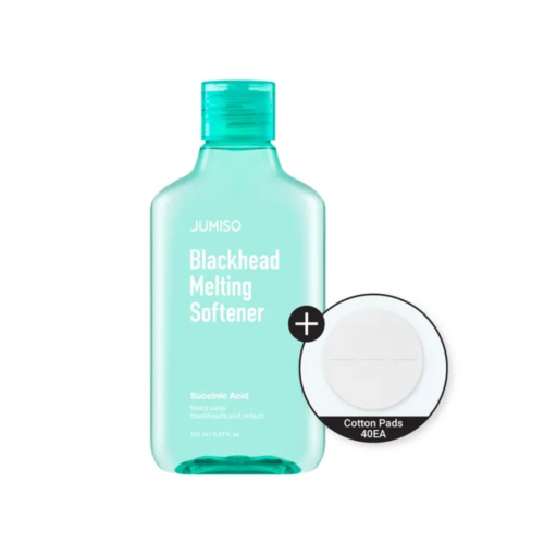 Blackhead Melting Softener & Cotton Pad Set - 2 Pcs