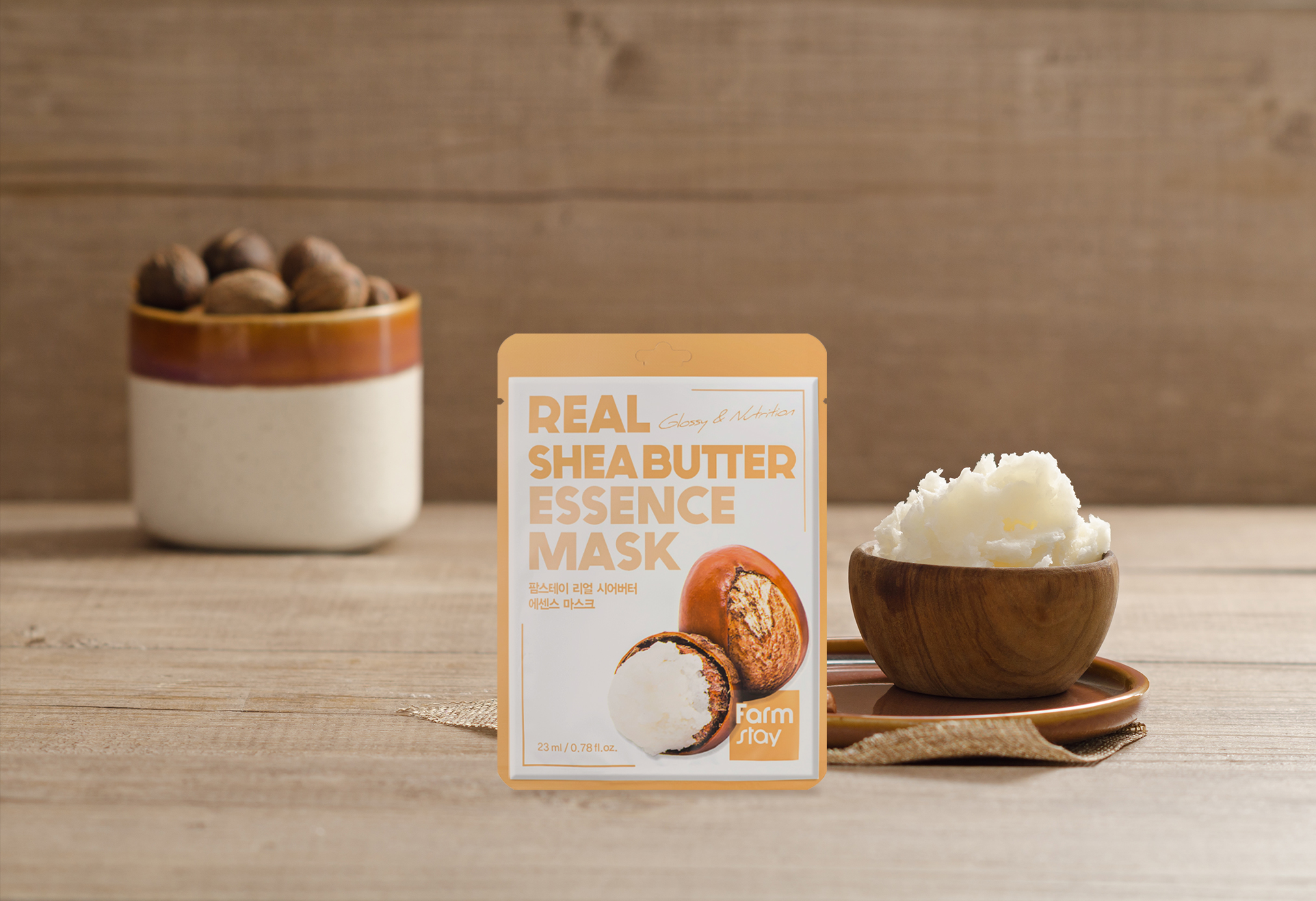 FARMSTAY REAL SHEA BUTTER ESSENCE MASK view 3