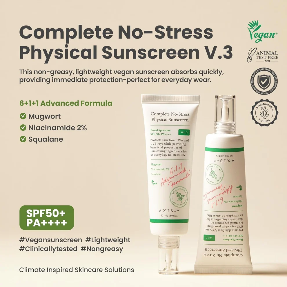 AXIS-Y Complete No-Stress Physical Sunscreen - 50 ml view 3