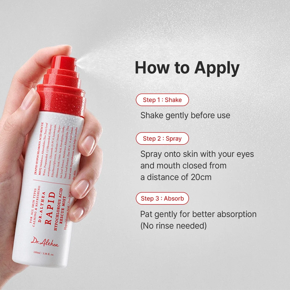 DR.ALTHEA RAPID HYPOCHL OROUS ACID MIST 100ML view 4
