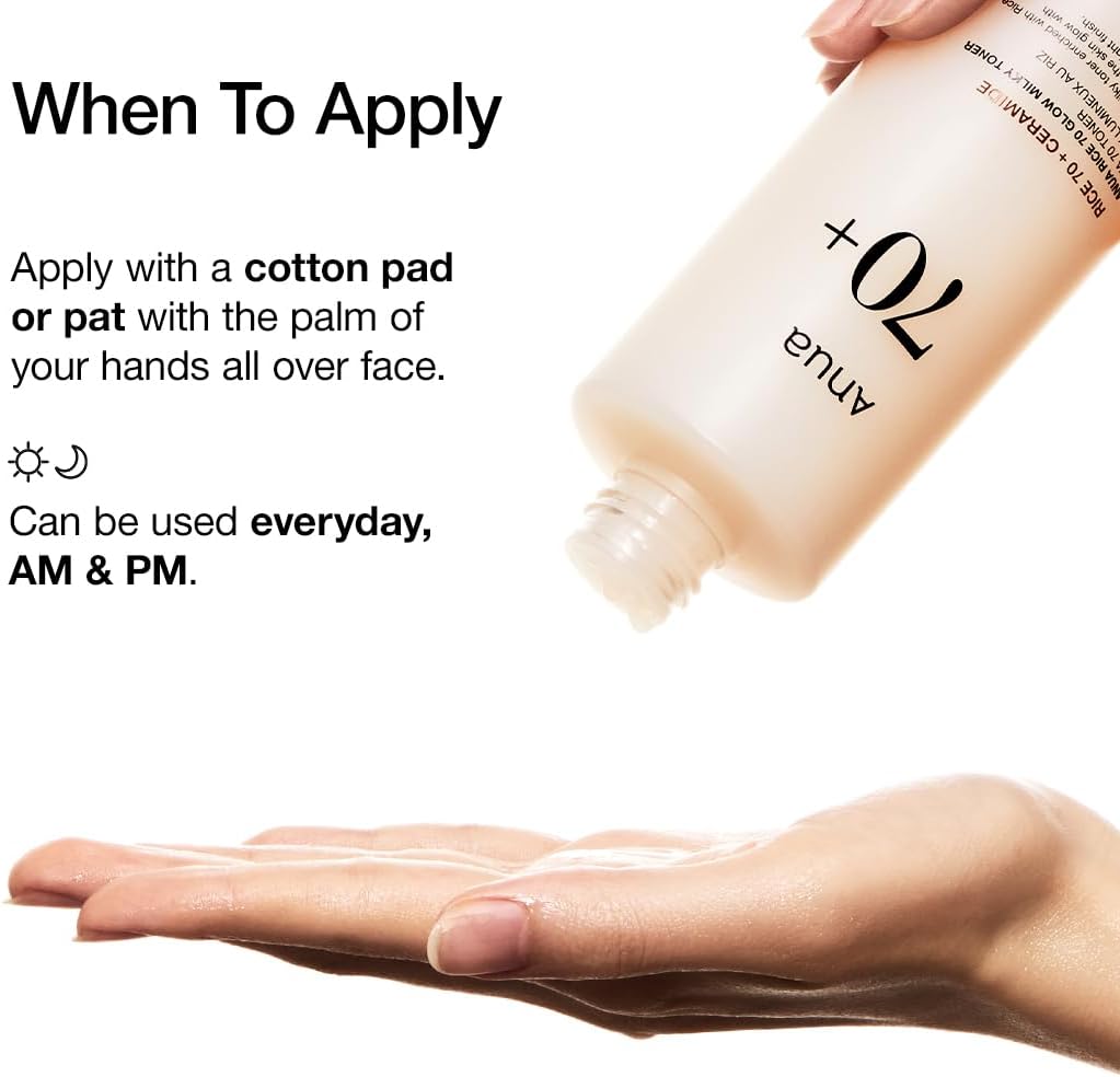 Anua Rice Milk Toner with Ceramides for Brightening and Even Skin Toner - 250 ml view 3