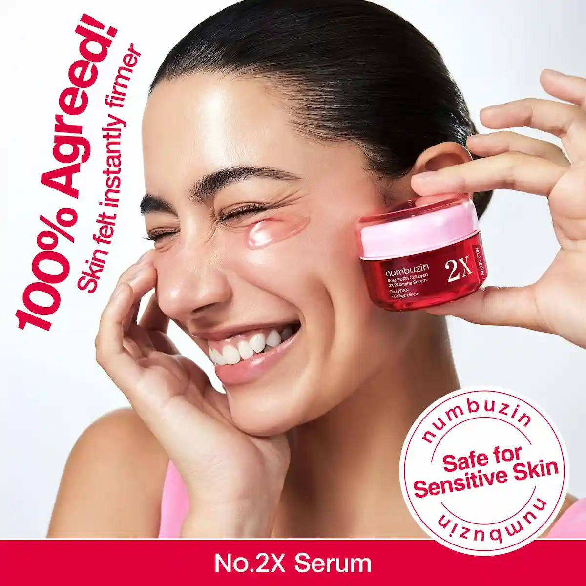 Numbuzin Rose Serum with Collagen and Double Plumping Skin (30ml) alternate view