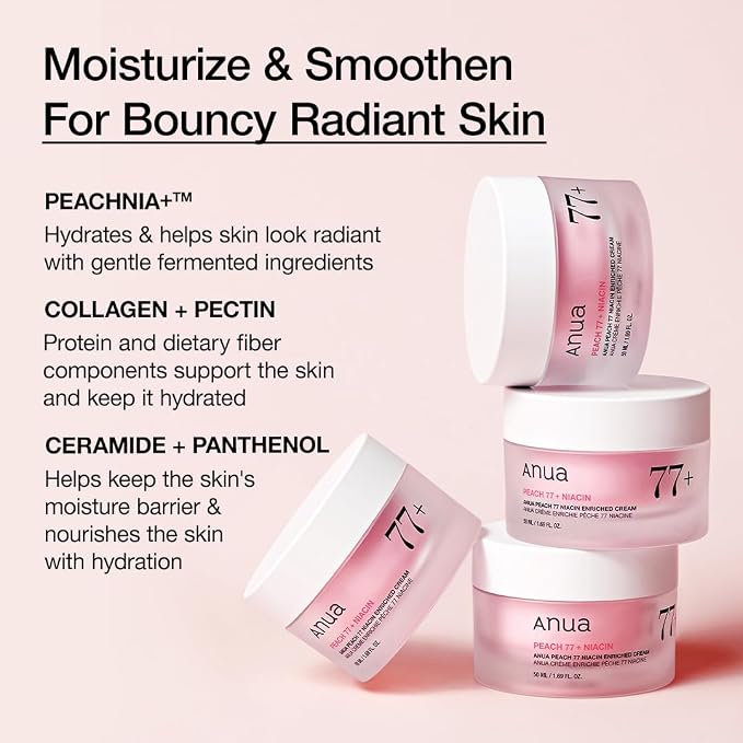 Anua 77+ Peach Niacin Enriched Cream - 50ml view 3