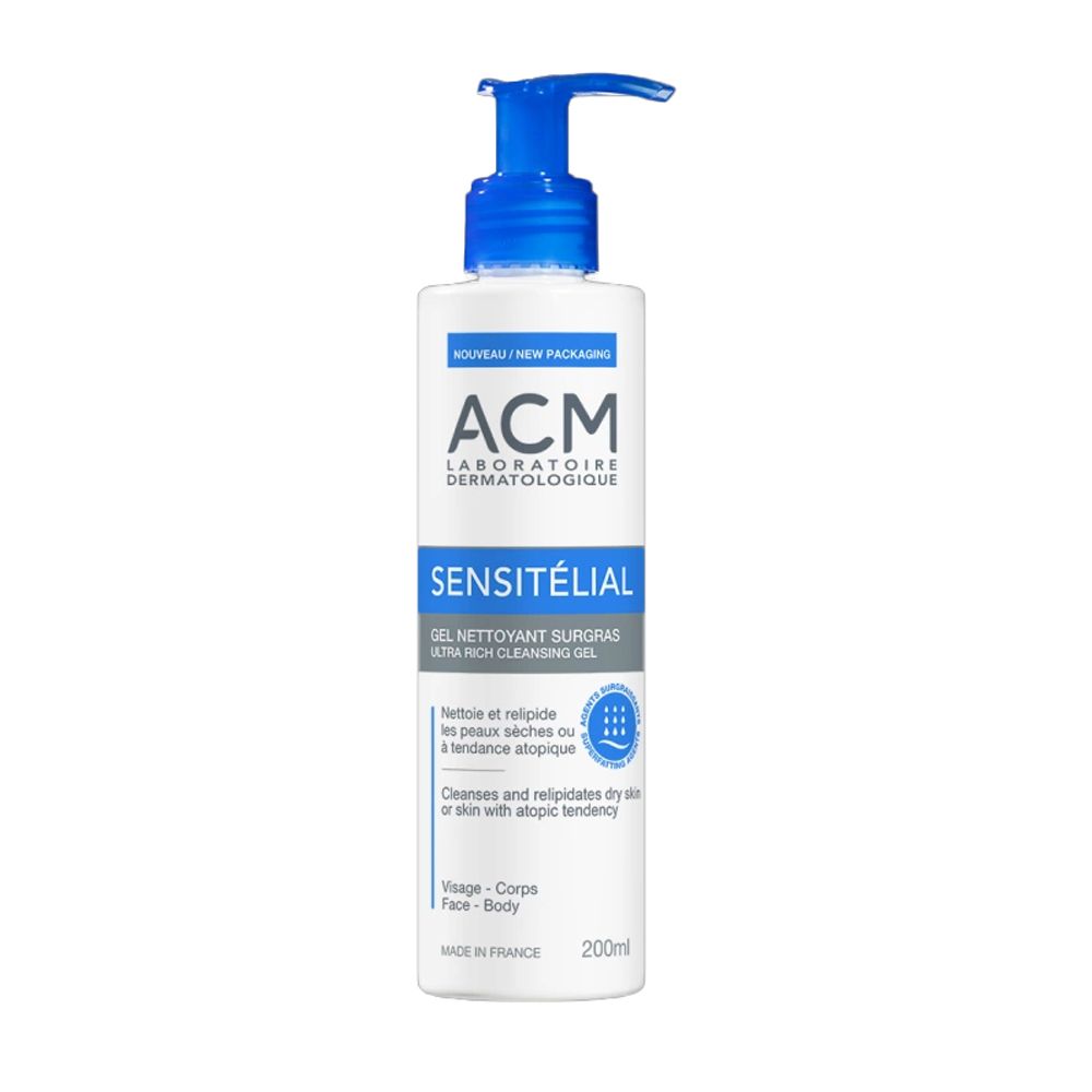 ACM Sensitelial Cleansing Gel for Dry and Sensitive Skin - 200 Ml