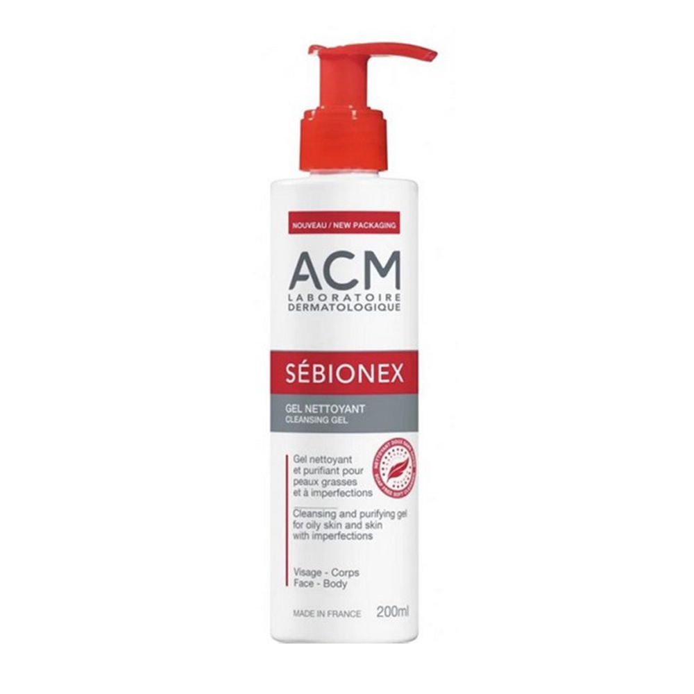 Acm Sebionex Cleansing Gel Purifies Oily Skin - 200 Ml
