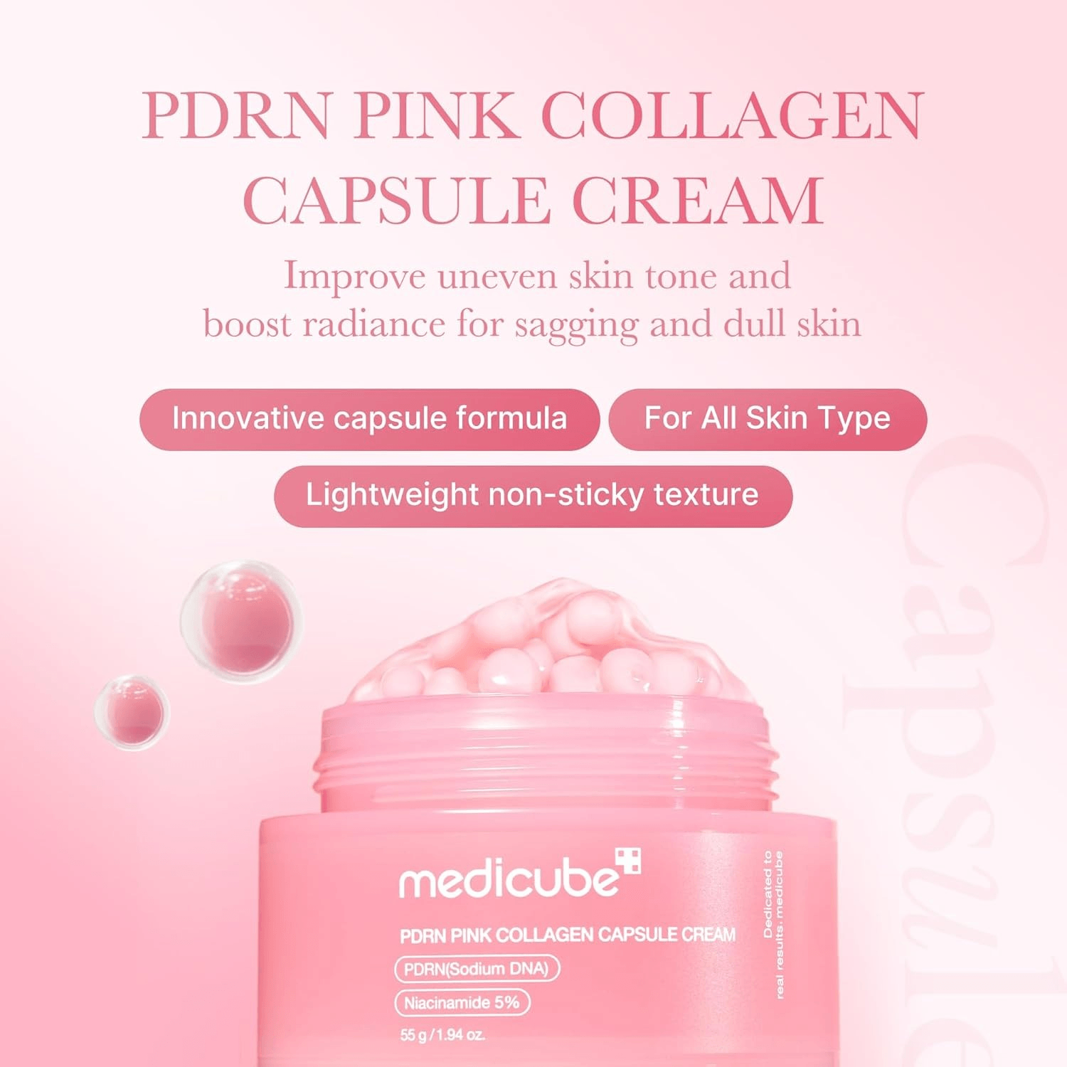 Medicube PDRN Pink Collagen Capsule Cream - 55G alternate view