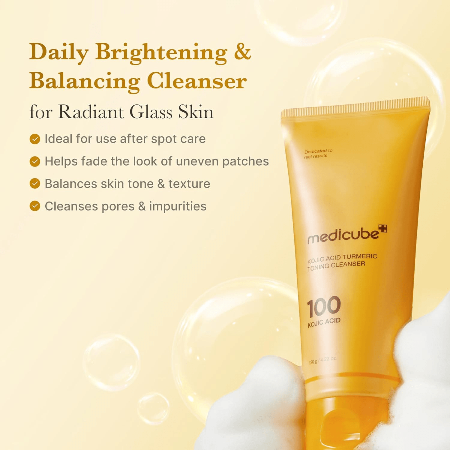 Medicube Kojic Acid Turmeric Toning Cleanser -120g alternate view