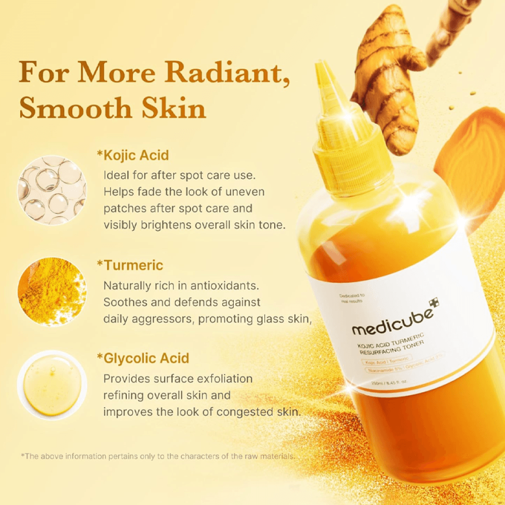 Medicube Kojic Acid Turmeric Resurfacing Toner - 250ml view 4