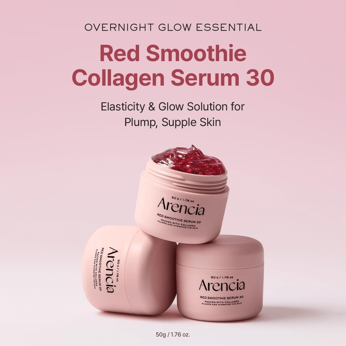 Arencia Red Smoothie Night Mask Serum for Glow and Soothing - 50g alternate view