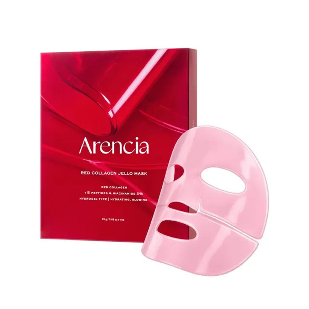 Arencia Red Collagen Jello Mask - 4 Pieces