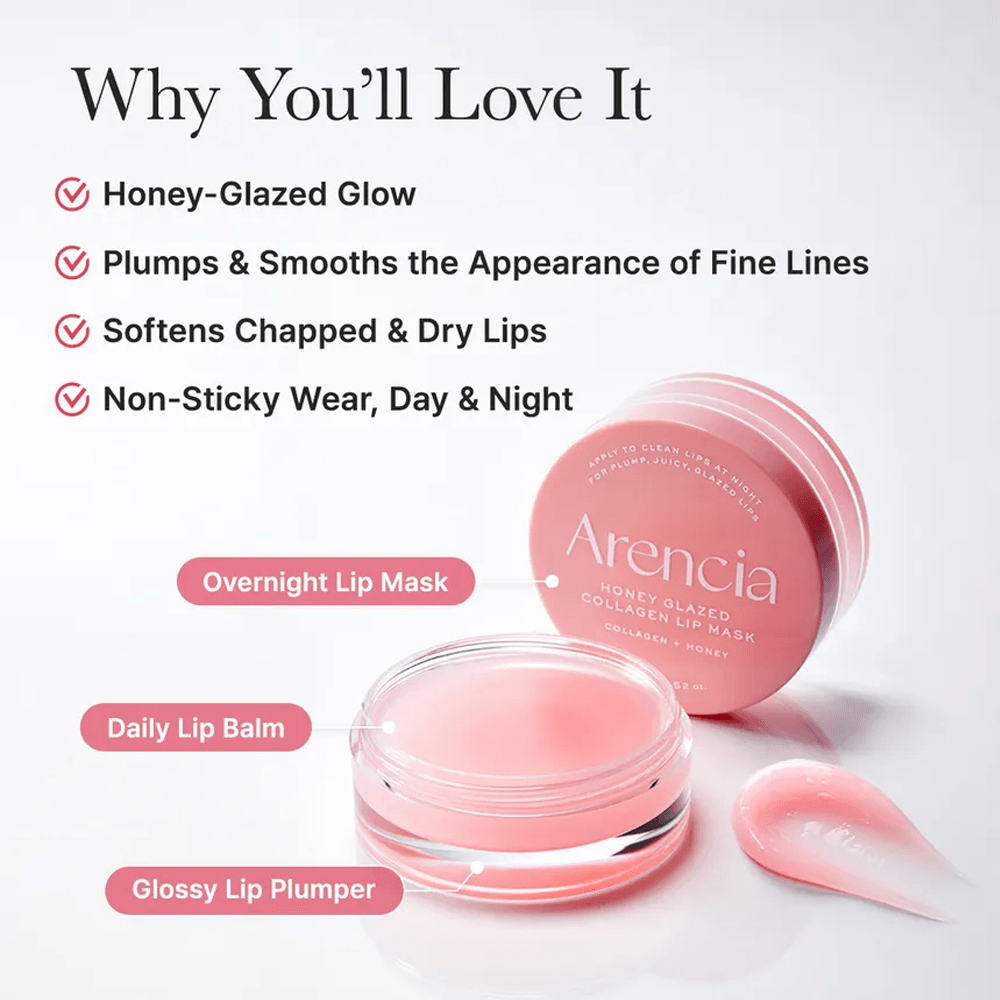 Arencia Honey Glazed Collagen Lip Mask - 15g view 3