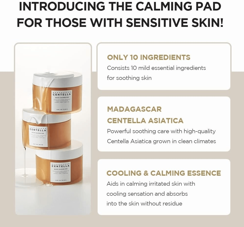 Skin1004 Madagascar Centella Quick Calming Pad - 70 Pads view 3