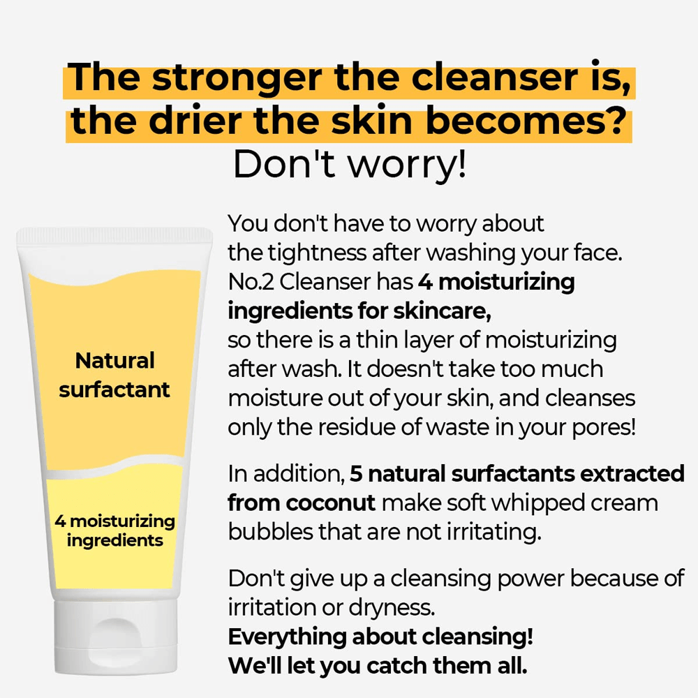 Numbuzin No.2 Deep Clean Fresh Cream Cleanser - 120ml view 5