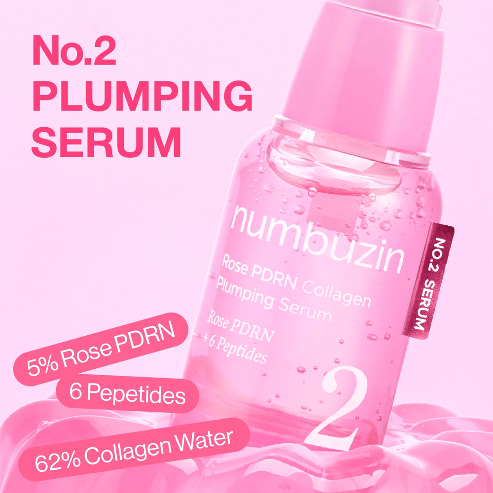 Numbuzin No.2 Rose PDRN Collagen Plumping Serum - 30ML view 3