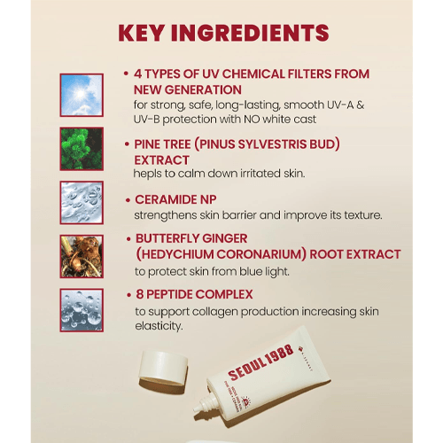 K Secret Seoul 1988 Sunscreen Pine Tree + Ceramide - 50ml view 5