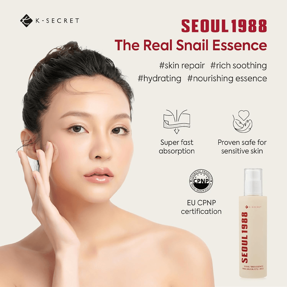 K Secret Seoul 1988 Essence Snail Mucin 97% + Rice - 100 Ml alternate view