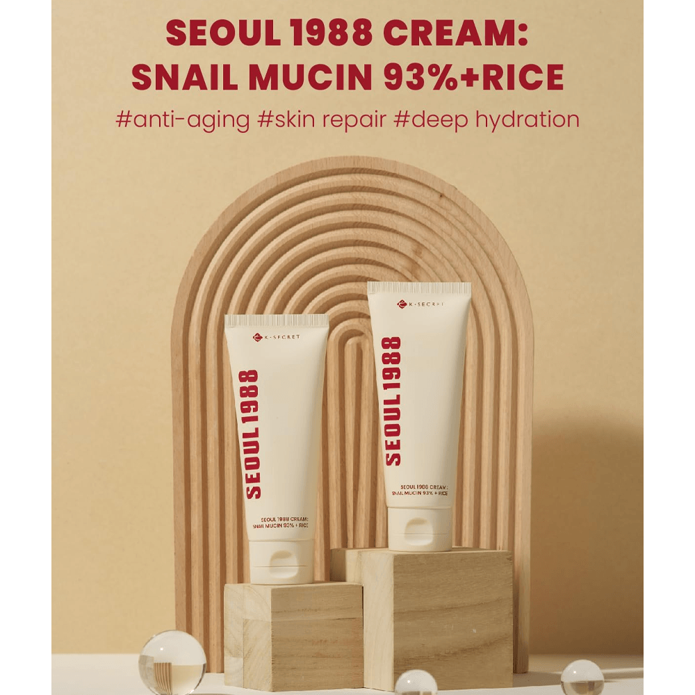 K Secret Seoul 1988 Cream Snail Mucin 93% + Rice - 100 ml view 3