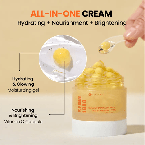 K Secret Seoul 1988 Capsule Cream Niacinamide 5% + Yuja - 50ml view 3